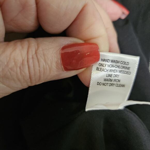 BANANA REPUBLIC Sleeveless Drop Waist Boucle Black White Dress 12 Flounce EUC - Picture 10 of 11